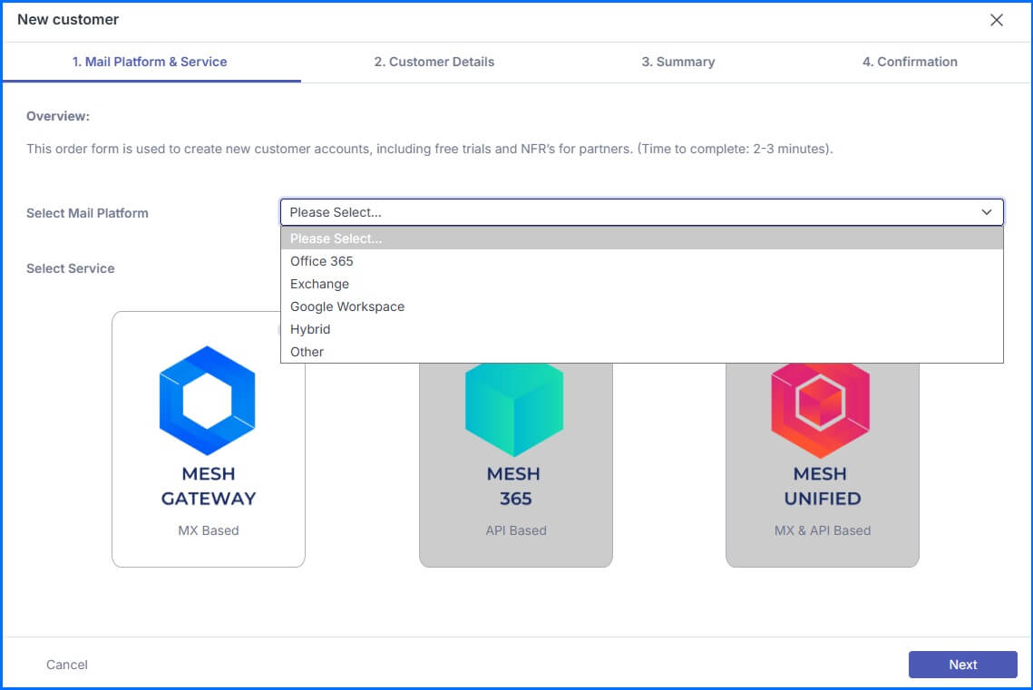 Extended Email Security New Customer Deployment