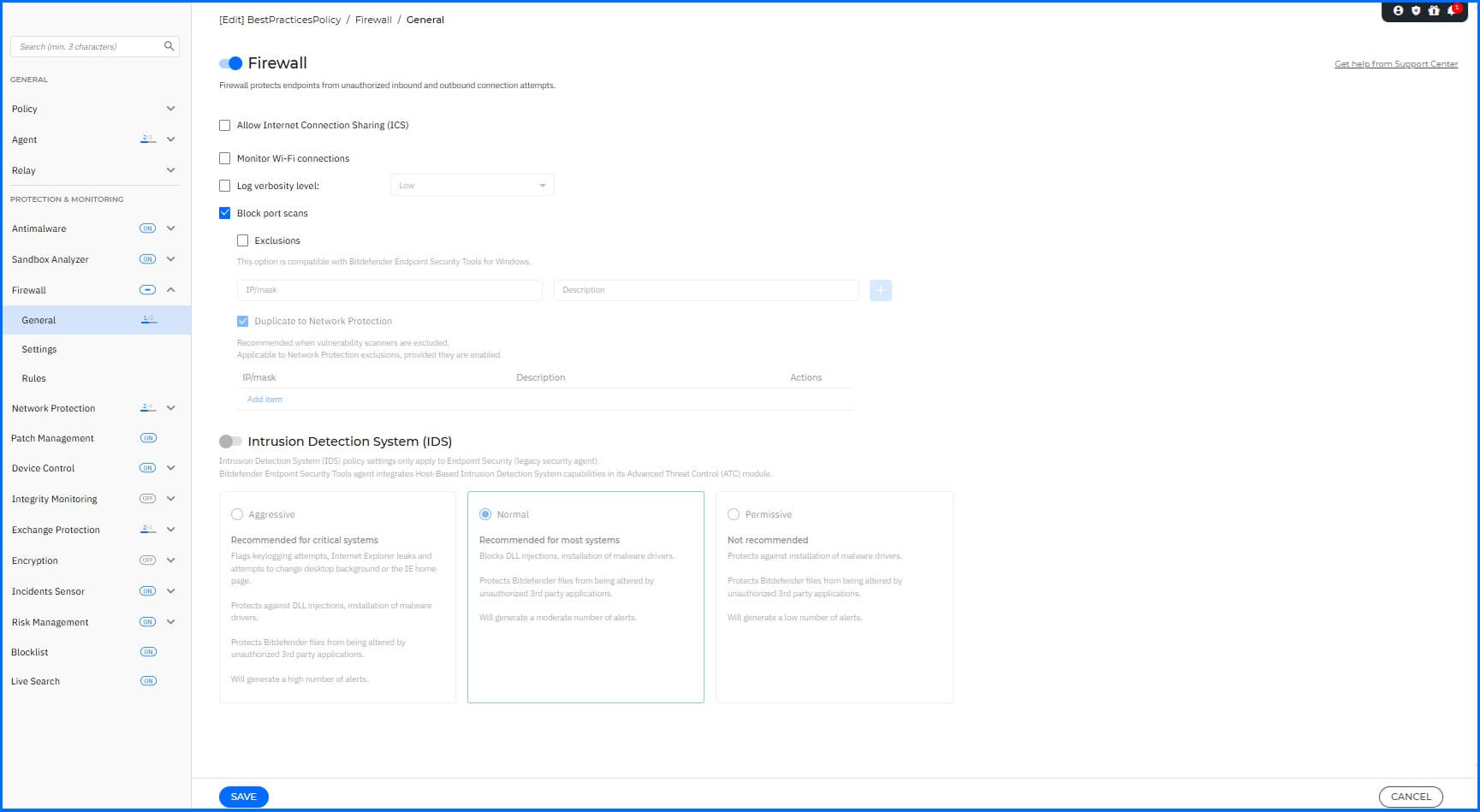 Best Practices - Policy Firewall