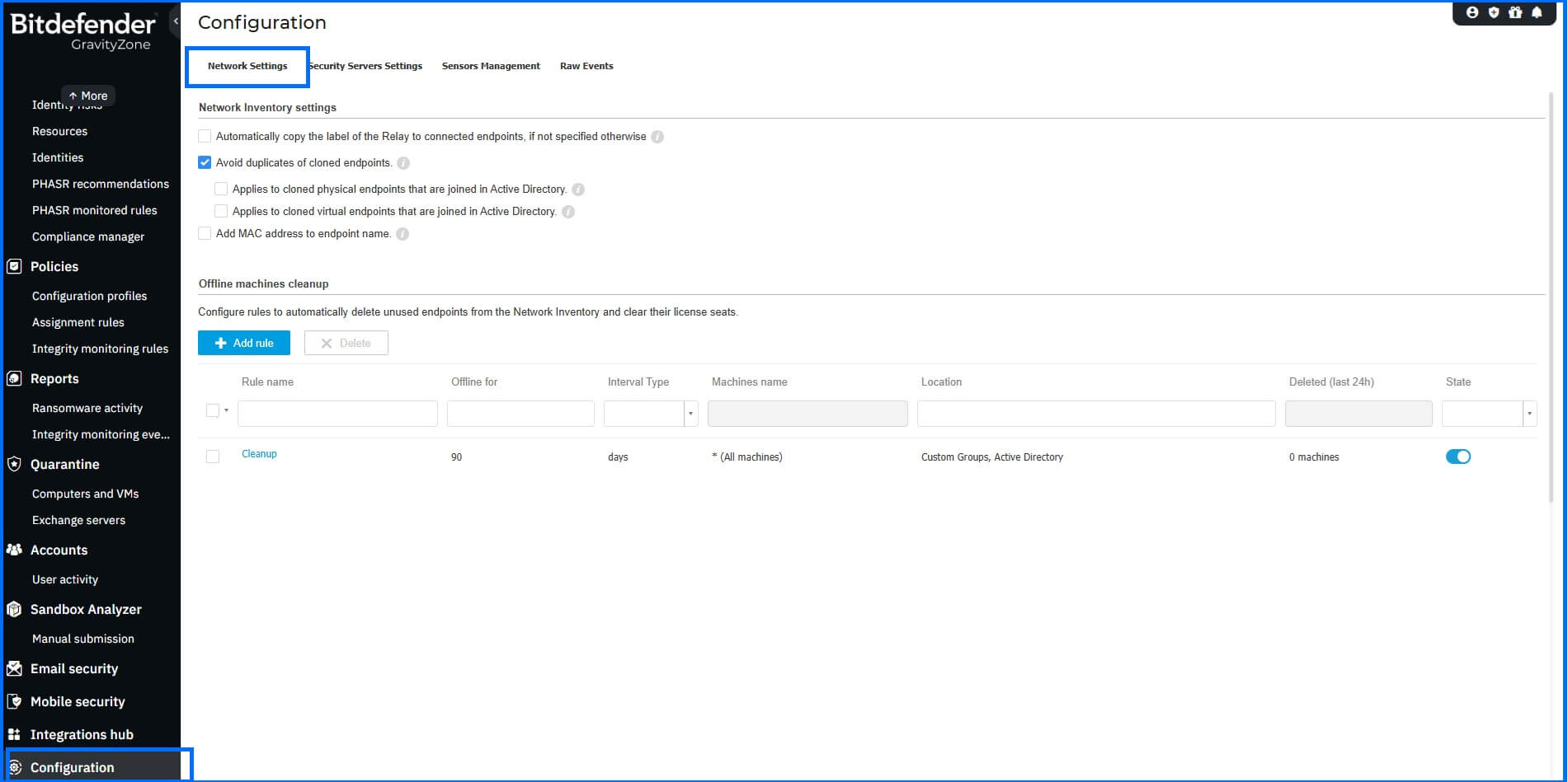 Best Practices - Network Settings