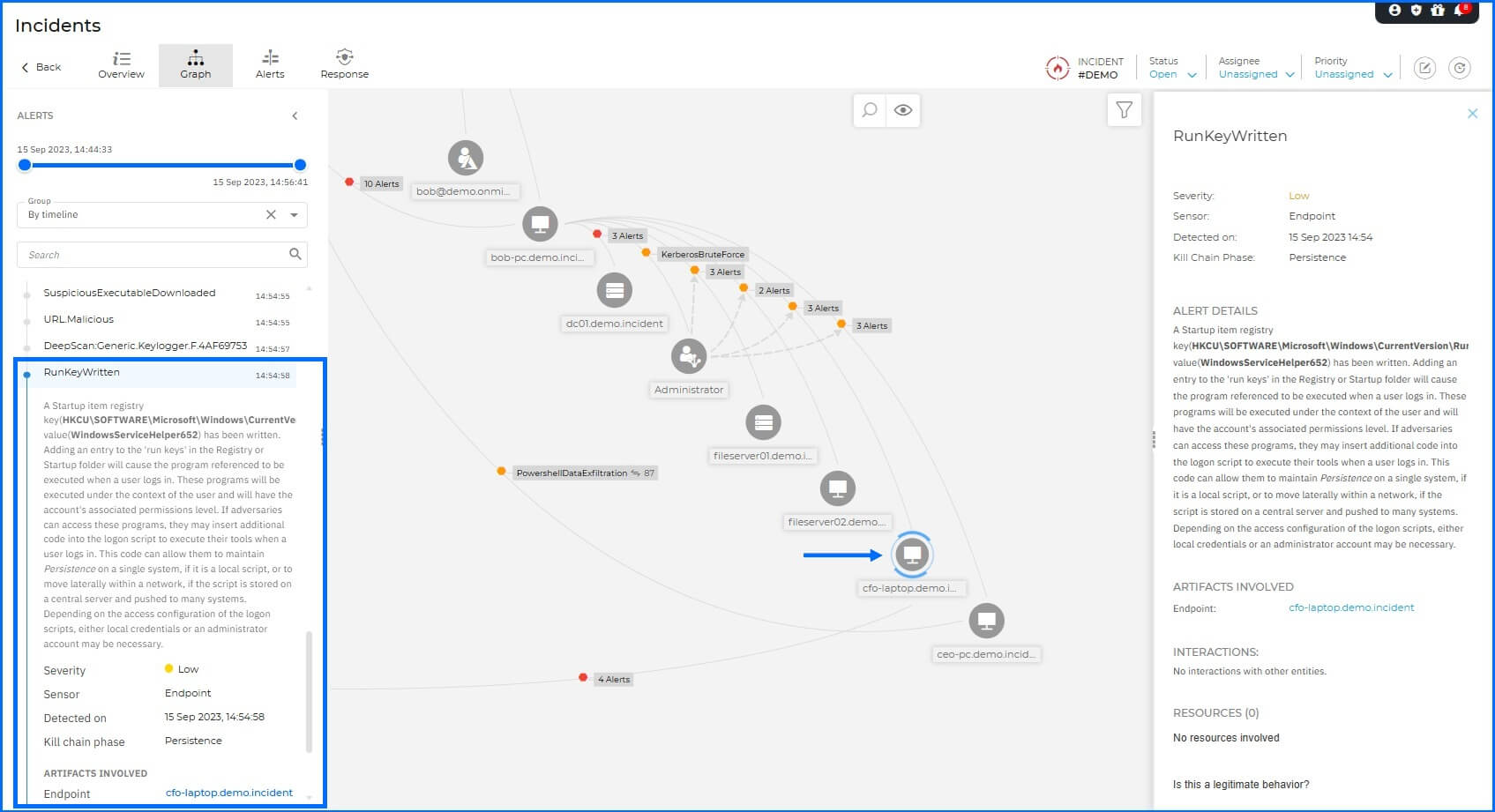 XDR Demo Incident Persistence
