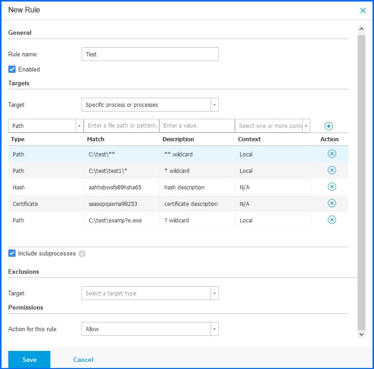 GravityZone Application Whitelisting